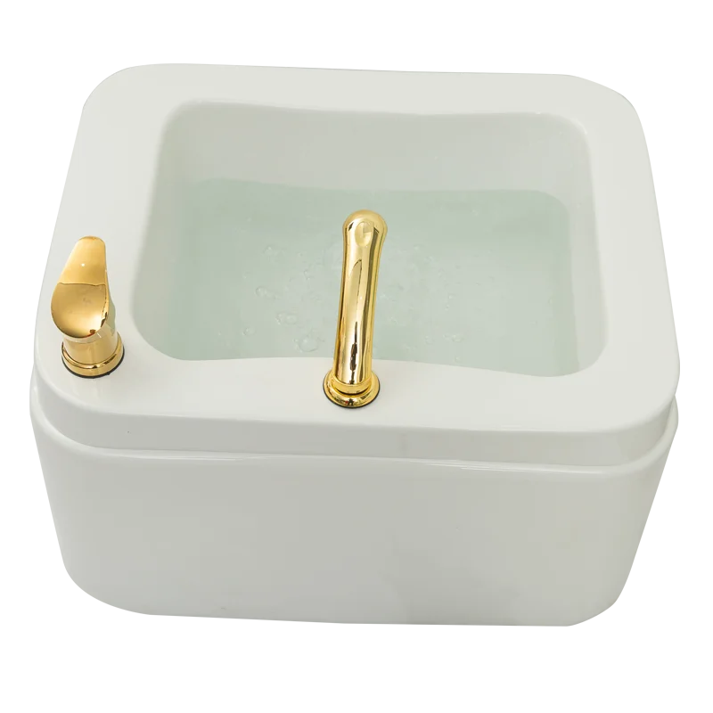 Luxury Foot Bath Basin for Soaking Feet,Pedicure Foot Spa, Acrylic Bucket with Shower and Faucet , feeting Soak Tub