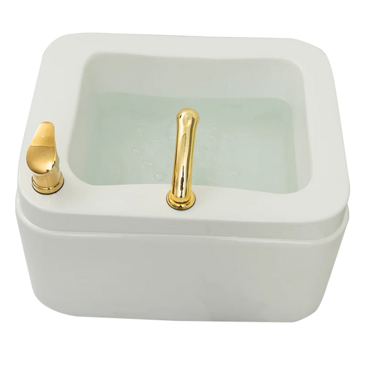 Luxury Foot Bath Basin for Soaking Feet,Pedicure Foot Spa, Acrylic Bucket with Shower and Faucet , feeting Soak Tub