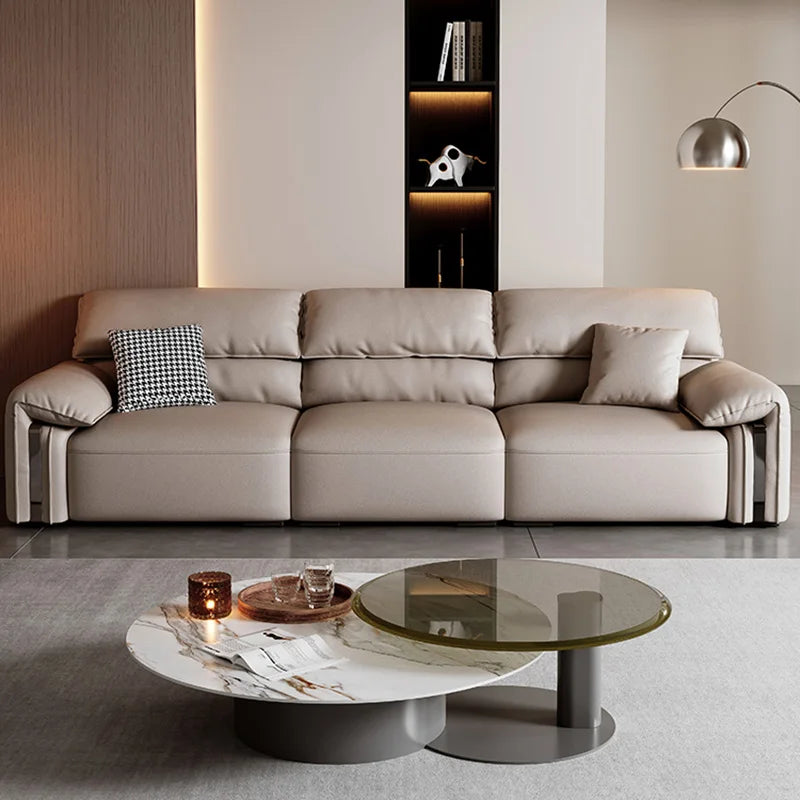 Modern Leather Sofas Living Room European Luxury Sectional Sofas Modular Design Divano Soggiorno Di Lusso Home Decoration