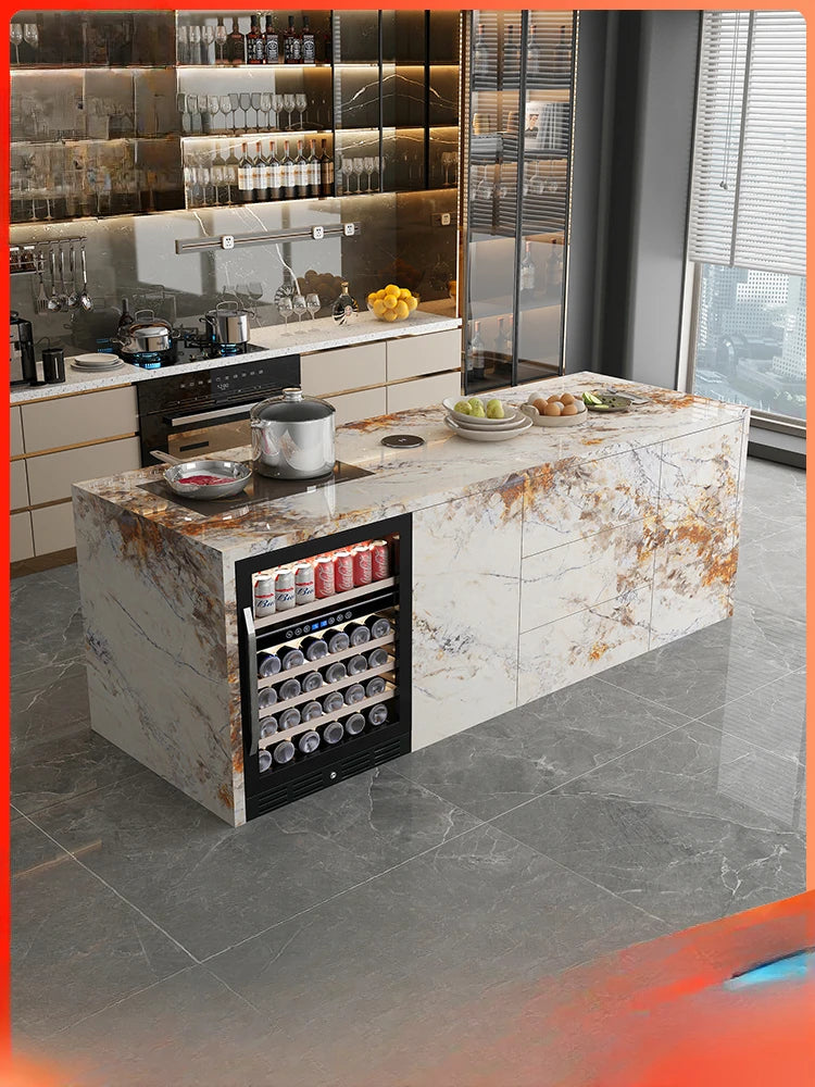 Luxury Stone Rock Plate, Island Table, Dining Table, Integrated Household Western Kitchen, Bar Table, Customized