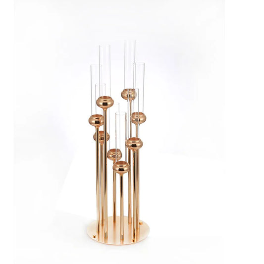 Metal Candlesticks for Home Decoration, 8 Arms Candle Holders, 91 cm Height, Luxury Wedding Table Centerpiece, 2 /5 /10Pcs