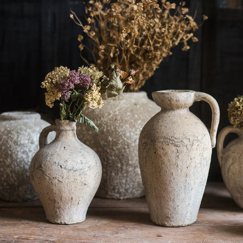 Artisanal Terracotta Pottery Pots Vases Flower Ware Decorative Utensils And Ornaments