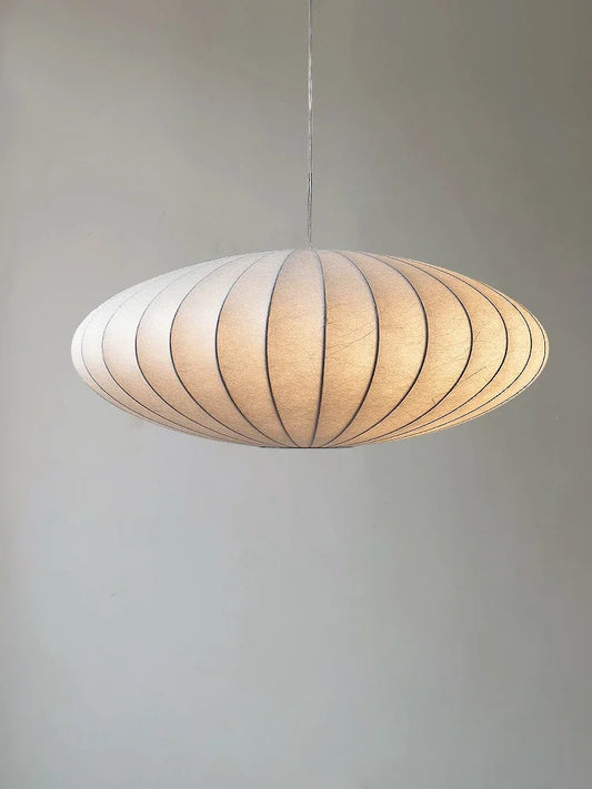 WELTIG Nordic Silk Pendant Light – E27 LED Chandelier