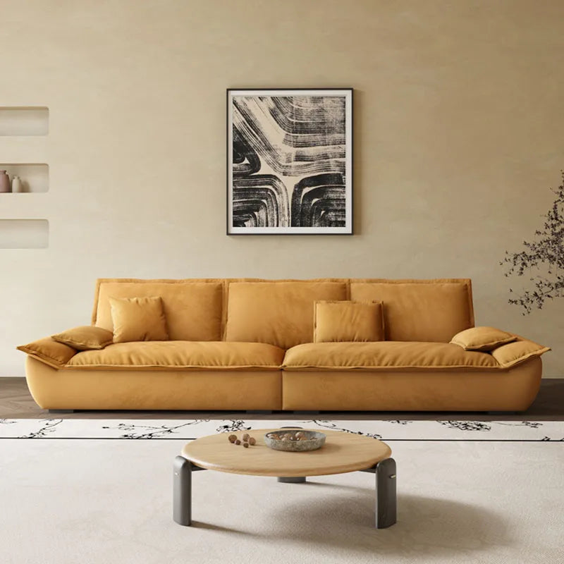 Yellow Relax Living Room Sofas Reception Mid Century Recliner Modern Sofas Pillows Library Mobili Per La Casa Luxury Furniture