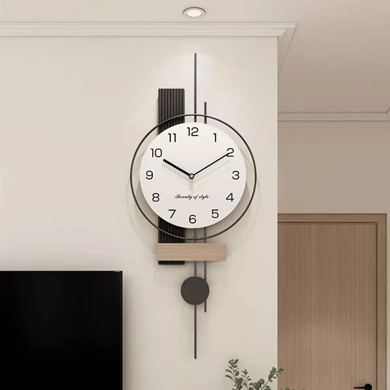 Battery Korean Wall Clock Minimalist Stylish Bathroom Classic Wall Watch Modern Designer Montre Murale Living Room Decoration