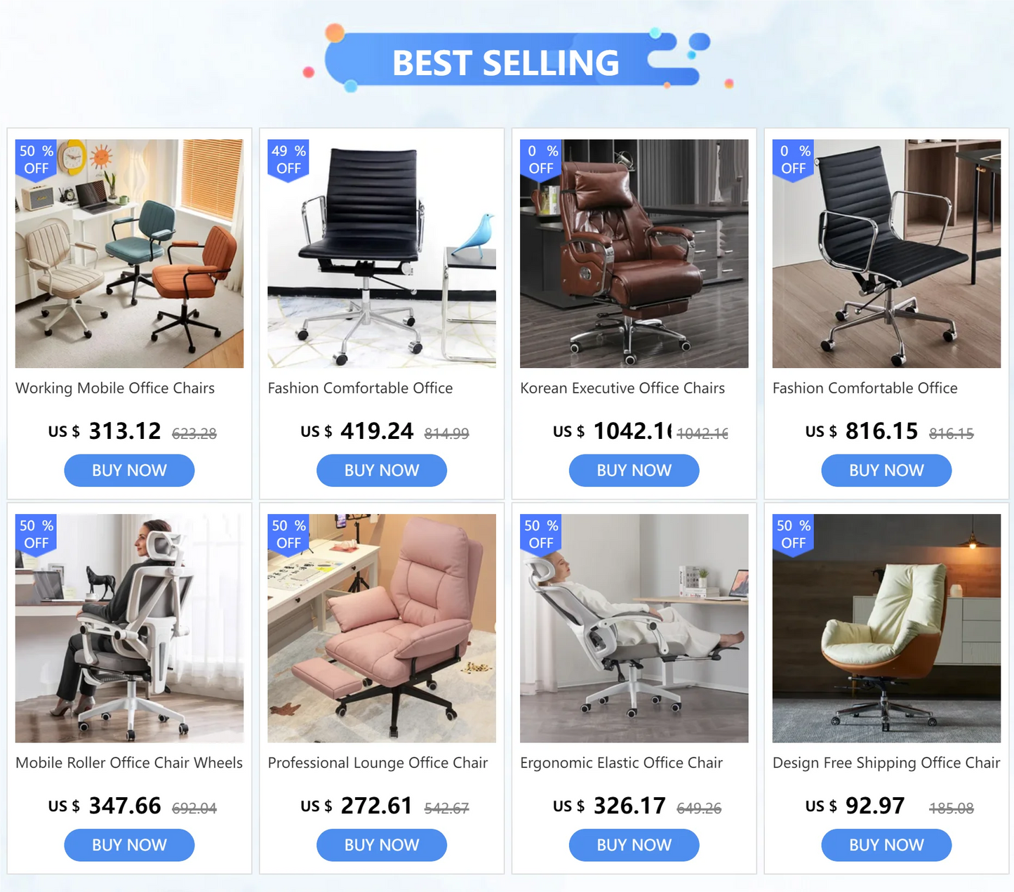 Korean Mobile Office Chairs Roller Leather Ergonomic Pillow Modern Gaming Chair Design Luxury Sillas De Playa Home Furniture