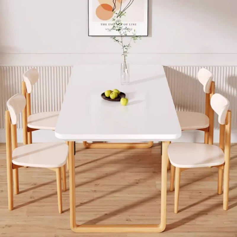 Modern Living Room Table Kitchen Party Floor Space Center Dining Table Restaurant White Nordic Mesas De Comedor Home Furniture