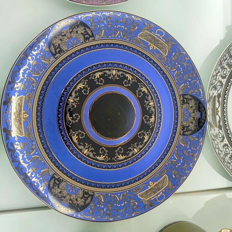 Europeanstyle luxury plat ceramic table set western-style plate steak plate. kitchen plates sets