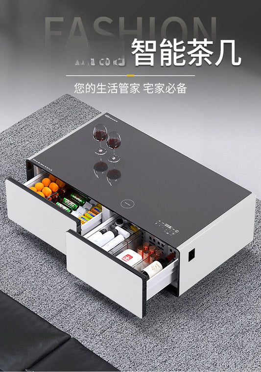 Smart coffee table refrigerator integrated modern high-end simple light luxury living room tea bar freezer