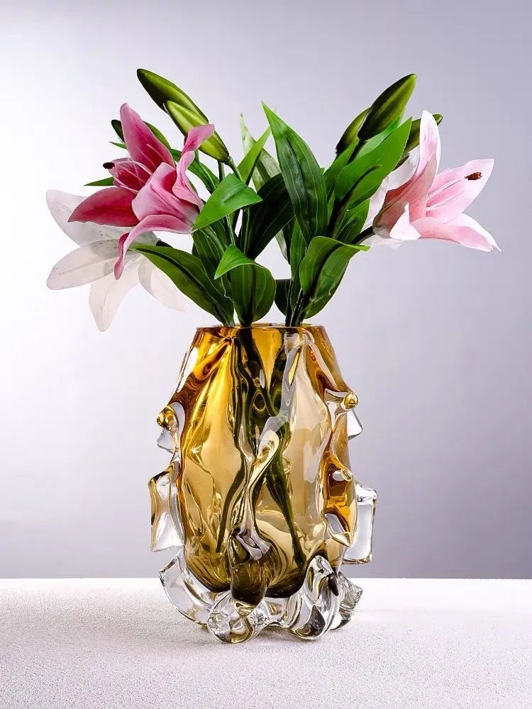 Light Luxury Creative Crystal Vase Tabletop Decoration Vase Home Decoration