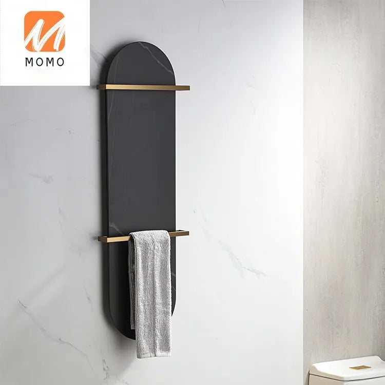 Y802 Marble Style Modern Electric Towel Rail Bathroom Accessories Towel Heating Rack Warmer Towels Cloth Dryer With Wiring