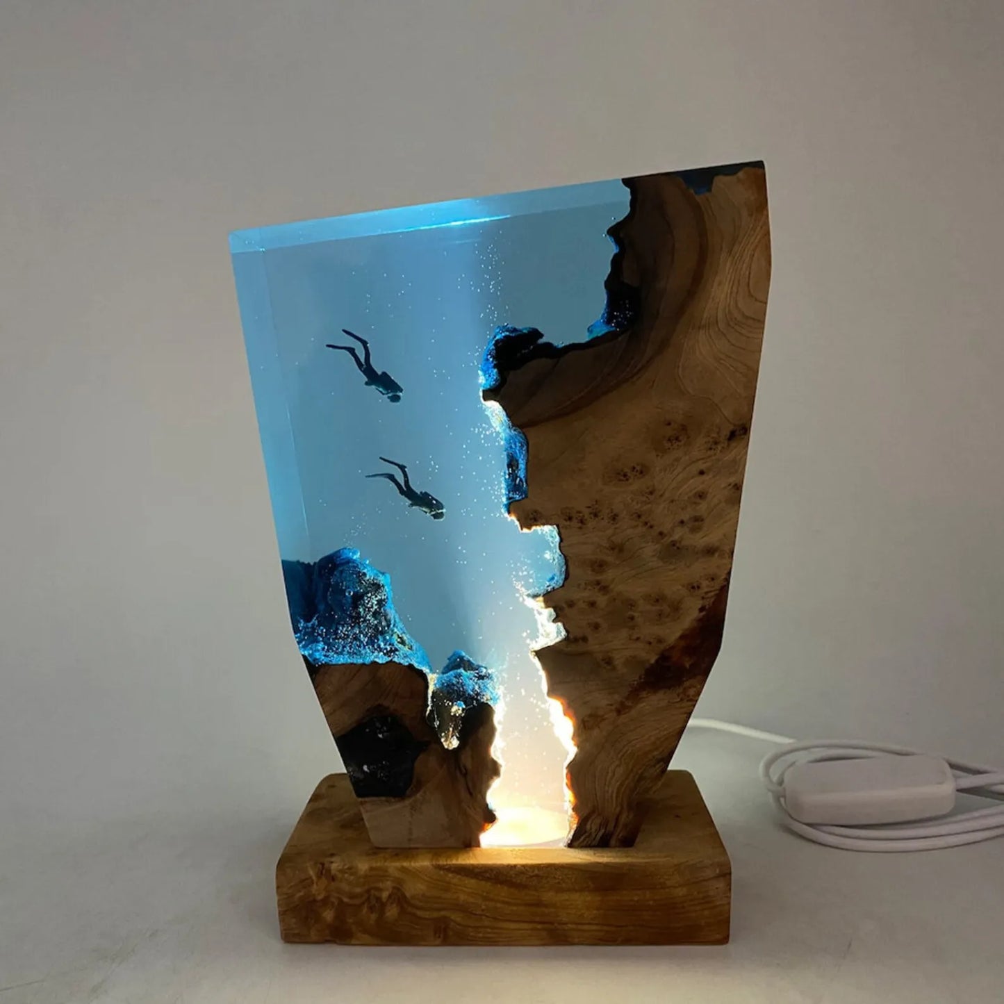 WELTIG Seabed Organism Resin Table Lamp – Unique USB Night Light