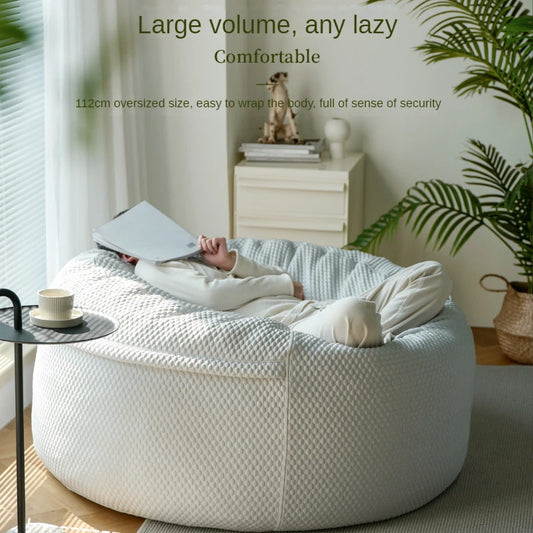 Lazy Sofa Can Lie Down and Sleep. Super Large Ice Silk Comfortable Sponge Bed, Bean Sandbag, Balcony, Creative Tatami Furniture