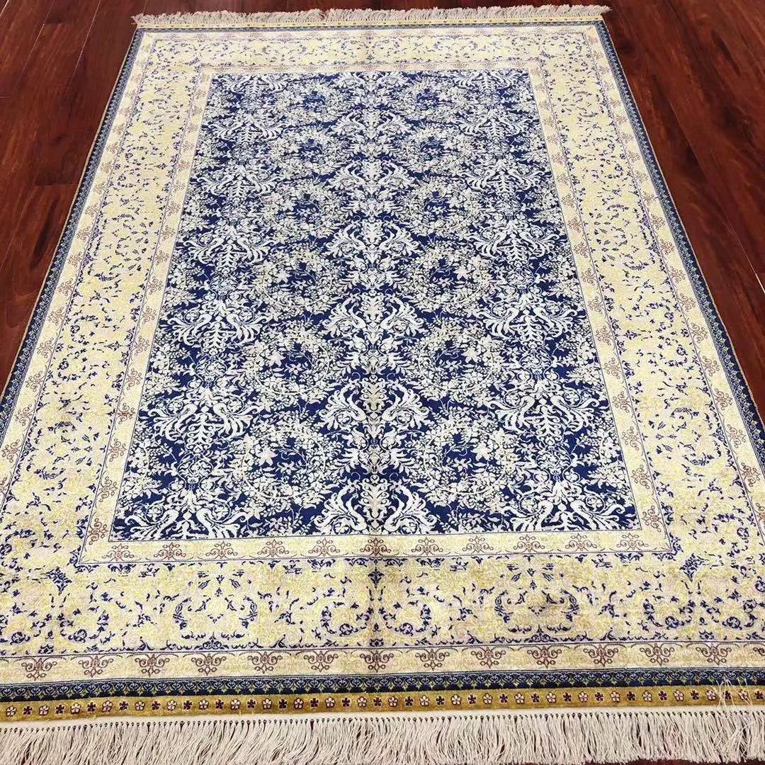 Silk Carpets Classic Modern Hand Knotted Rugs Big Size Carpet 4.5'X6.5'