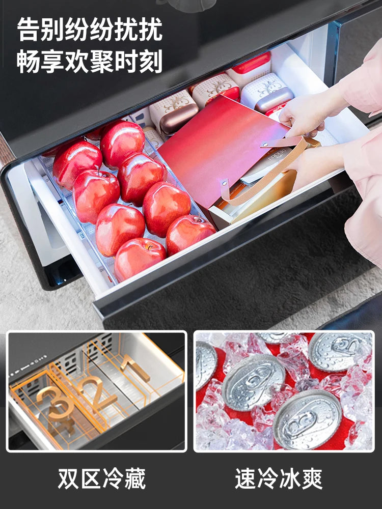 Smart coffee table refrigerator integrated modern high-end simple light luxury living room tea bar freezer