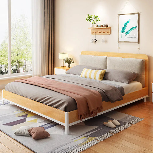 Guyi Soft Back Bed Master Bedroom Modern Minimalist Double Bed