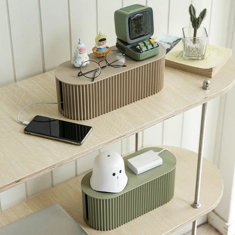 Large plug board storage box wire Cable Storage Case Organizer Box Socket Plug Wireless WiFi Router Board Bracket for Household