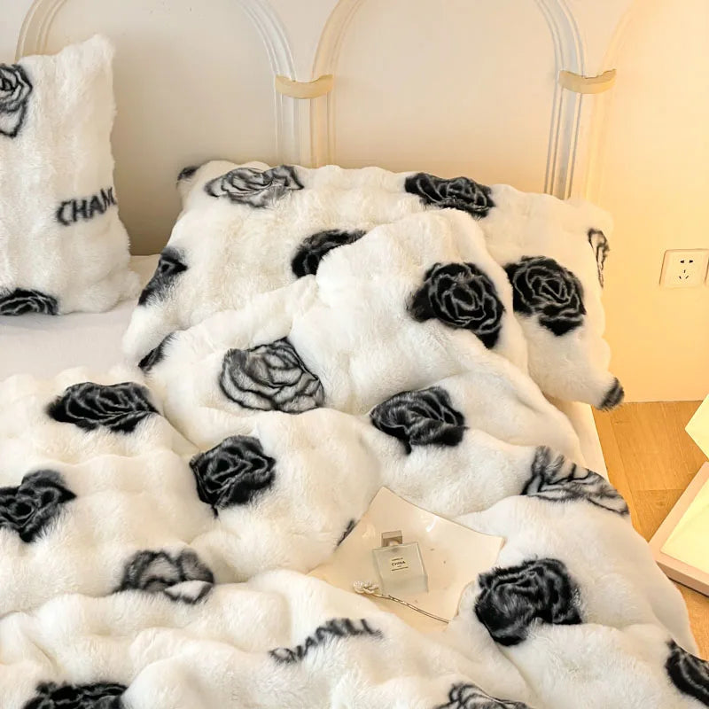 Multifunctional Winter Blanket for bed thickened quilt duvet cover double bed plaid Microfiber bedding sofa blankets and throws