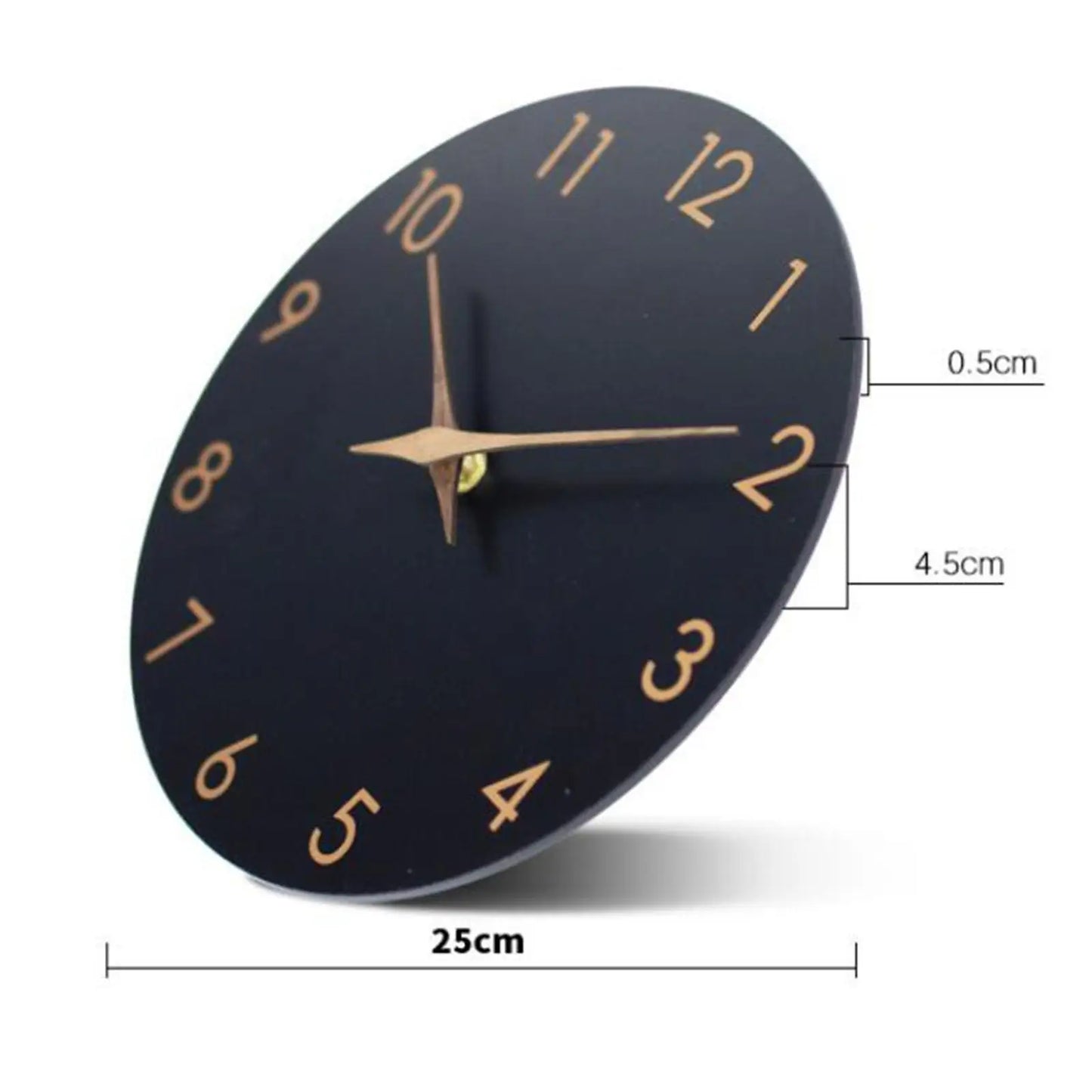 Wall Clock Minimalist No Ticking Modern Quiet 10inch Decorative Wall Clock