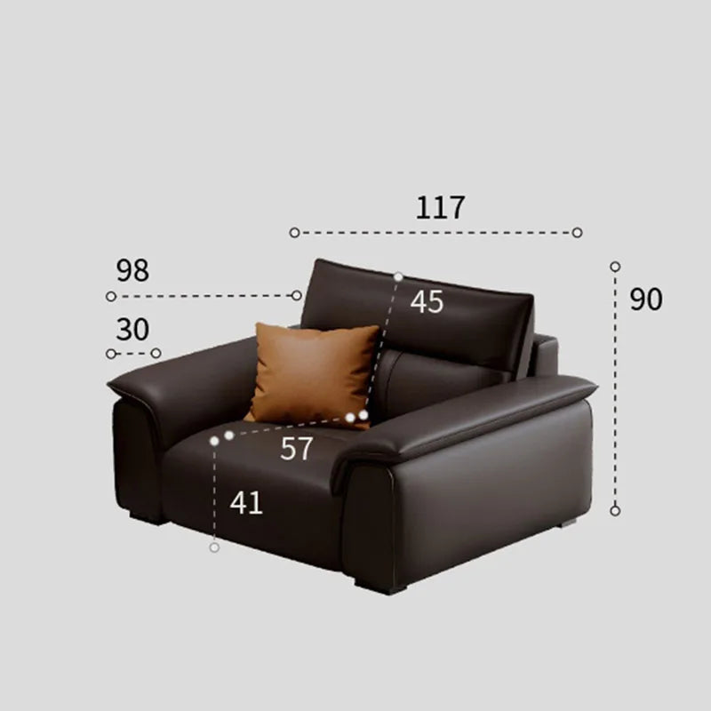 Leather Fabric Sofa Luxury Italian Simple Seating Room Corner Fluffy Pillows Cushions Sofas Relax Divano Designer Furniture