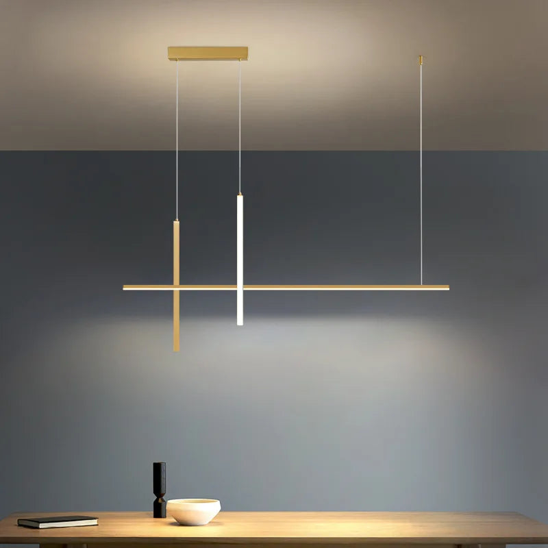 Minimalist Line High-End Suspension Lamps Modern Kitchen Dining Table Restaurant Decoration Pendant Lamp Led Spot Luster Light