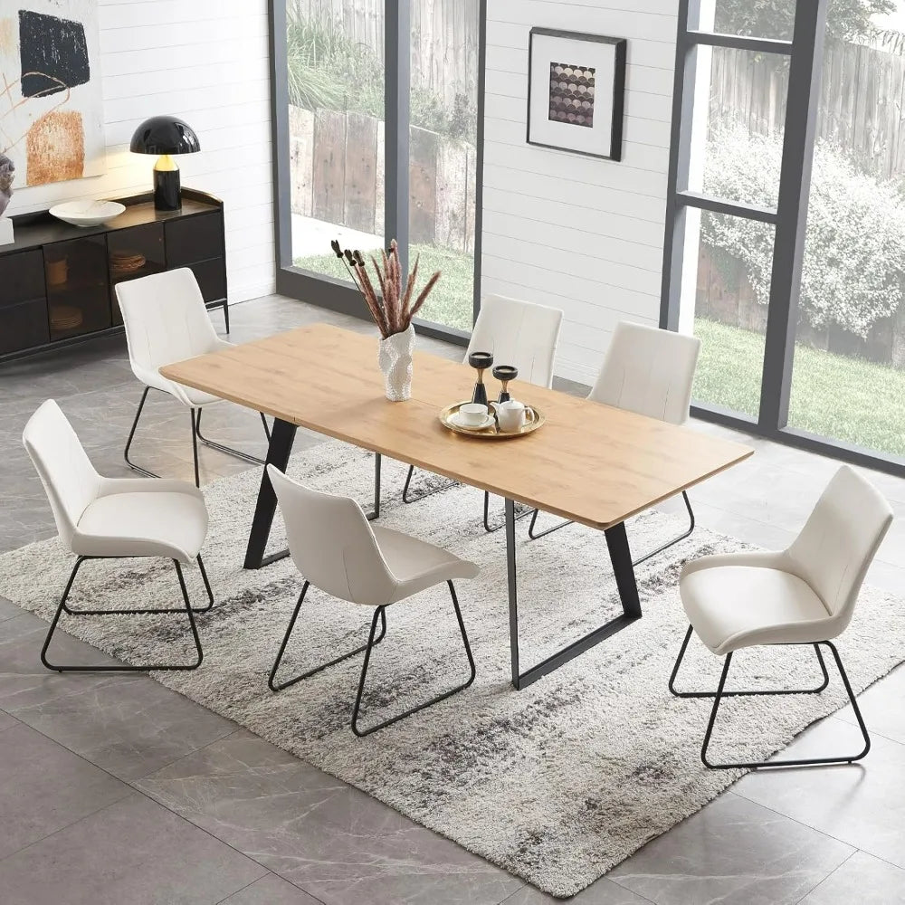 Dining Table, Table and Chairs Wooden Expandable Dining Table Space Saving Multifunctional, Dining Table Sets