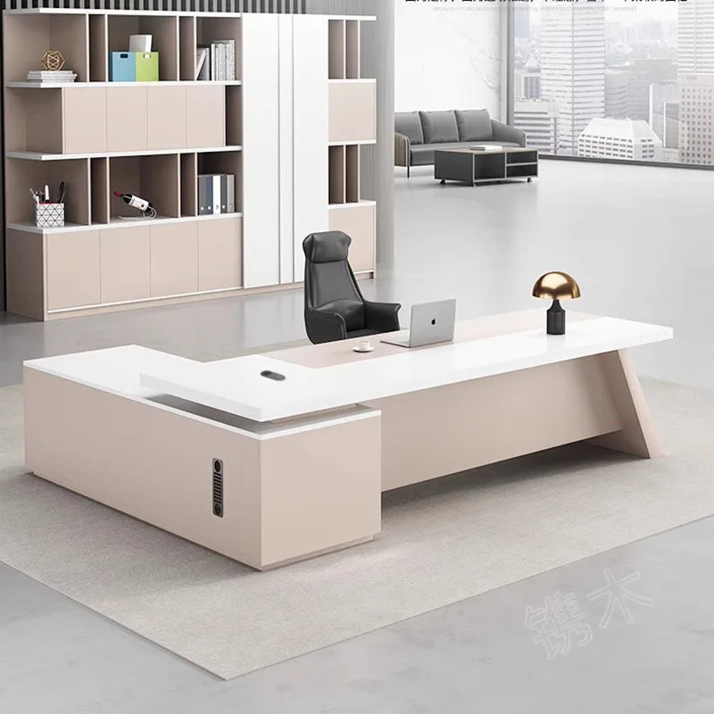 Modern Executive Study Meeting Computer Reception Italian Office Desk Standing Bureau Meuble Furniture