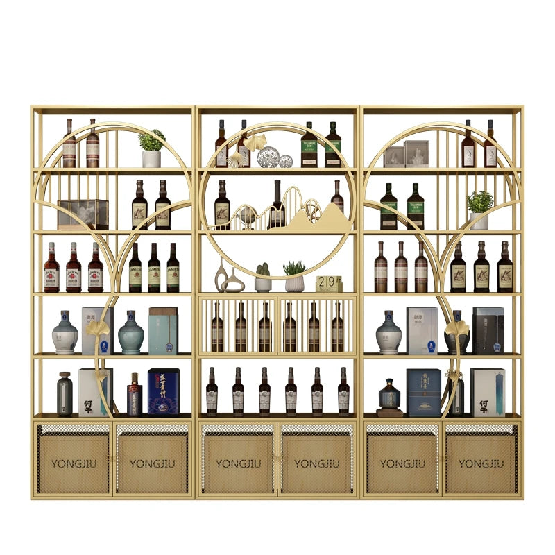 Column Cube Bar Cabinet Home Storage Patio Boutique Commercial Large Outdoor Corner Wine Rack European Wijnkast Coffee Furniture