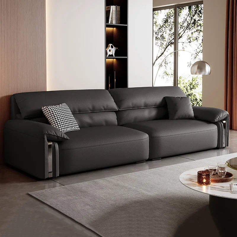 Modern Leather Sofas Living Room European Luxury Sectional Sofas Modular Design Divano Soggiorno Di Lusso Home Decoration