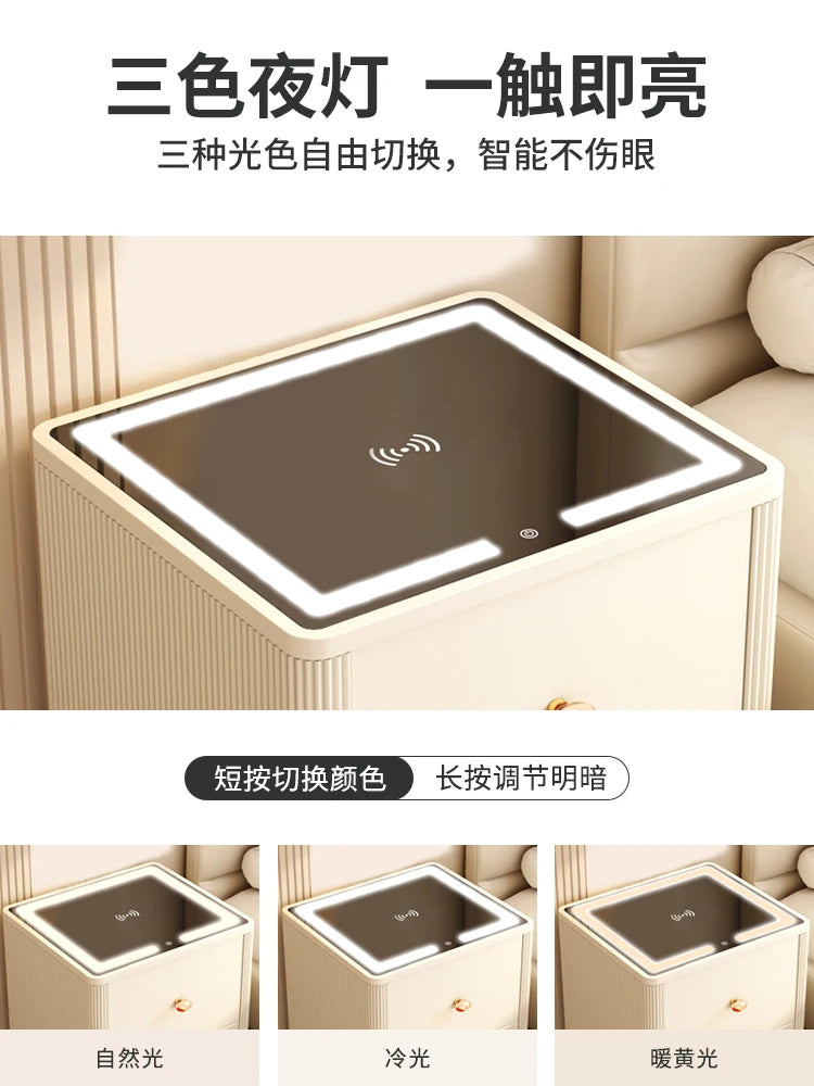 Safe household integrated cabinet intelligent bedside table with fingerprint password box 58cm