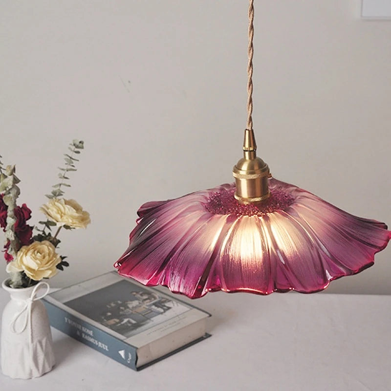 WELTIG Modern Flower Glass Pendant Lights