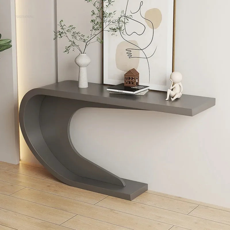 Modern Minimalist Console Table for Living Room Furniture Home Hotel Luxury Decoration Nordic Creative Entryway Tables h