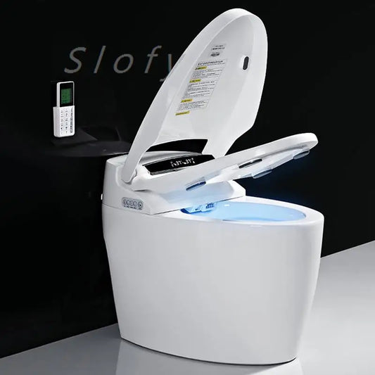 Toilet Smart Toilet Automatic Lid Closing Auto Flushing Heated Seat Remote Control Built-in Bidet Remote Control Digital Display