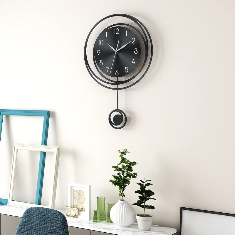 Future Space-time Wall Clock Living Room Fashion Home Clock Modern Minimalist Personality Creative Art Quartz Clock Wall Watch