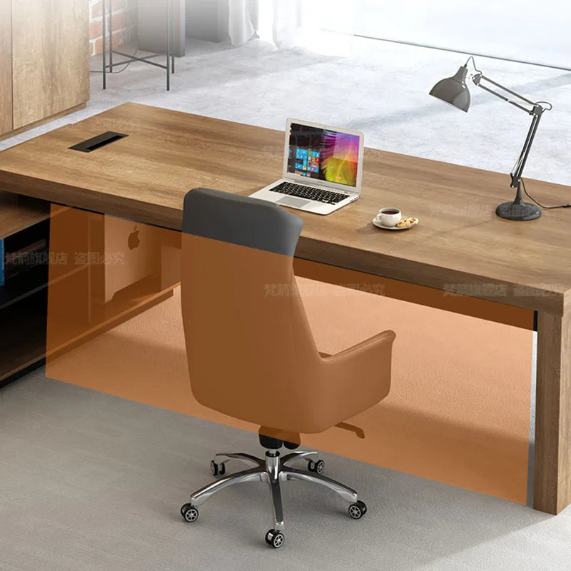 Computer Study Long Office Desks Table Room Standing Reading Room Desk Gaming Executive Organizer Side 화장대 Office Furniture AA