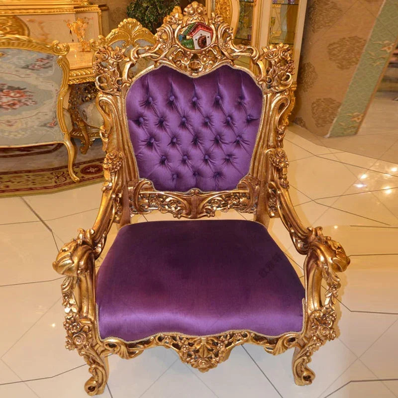 Custom European luxury palace sofa French all solid wood carved cloth tea table sofa combination