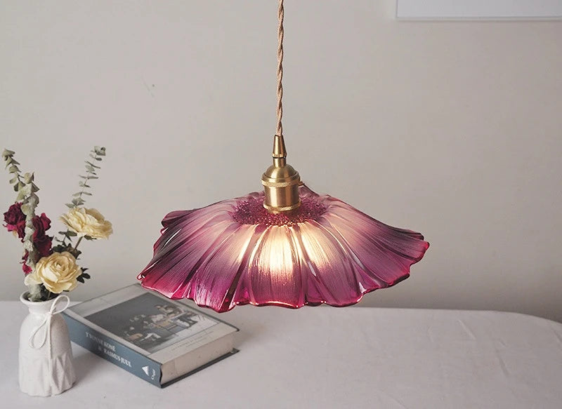 WELTIG Modern Flower Glass Pendant Lights