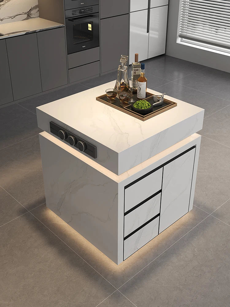 Island cabinet single independent open kitchen super rock plate custom guide table with sink multifunctional dining