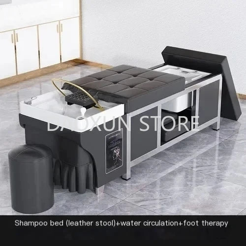 Foot Basin Hair Washing Bed Japanese Comfort Massage Head Spa Shampoo Chair Salon Luxury Behandelstoel Salon Equipment MQ50SC