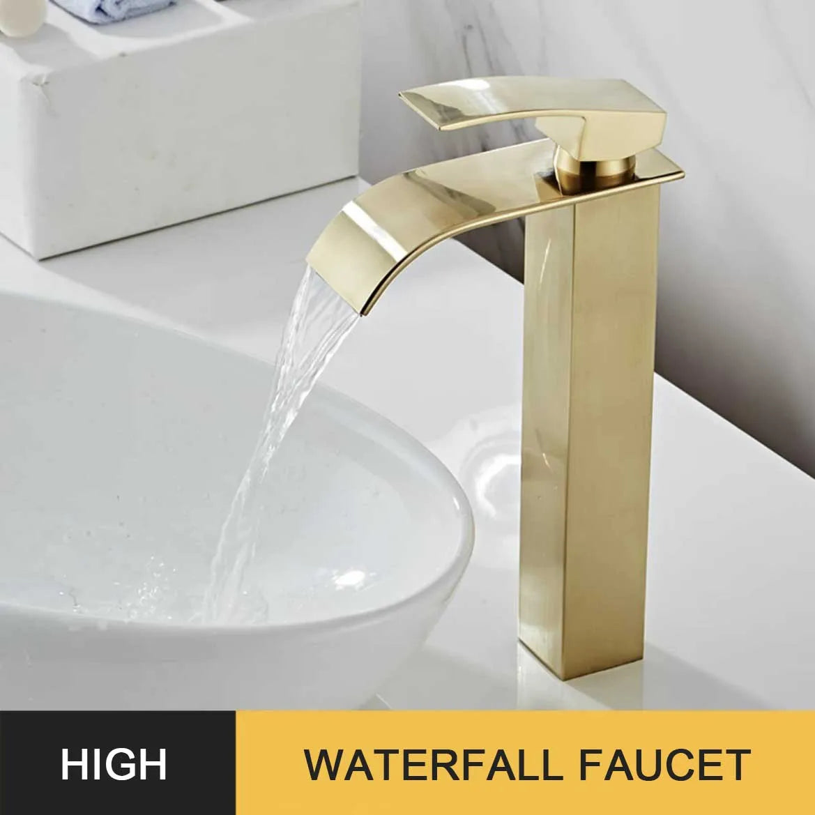 Gold Nordic Kitchen Mounted Bathroom Sink Faucets Basin Faucet Modern Minimalist Bathroom Wash Basin Mixer Water Tap