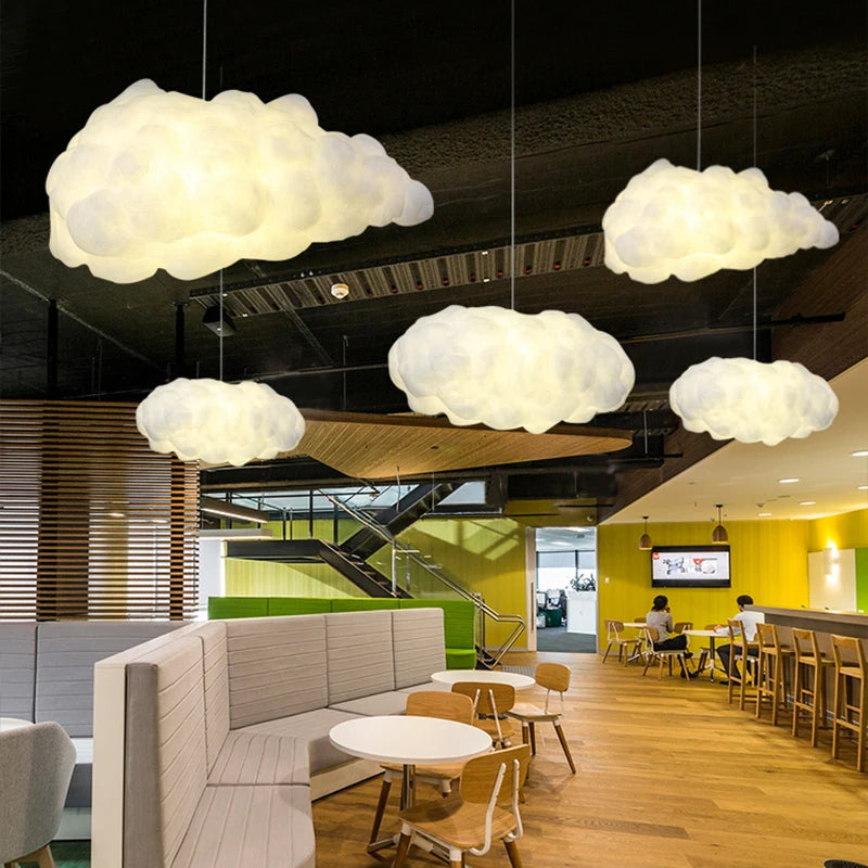 WELTIG Nordic Cloud Pendant Light – LED Decor for Home & Kids