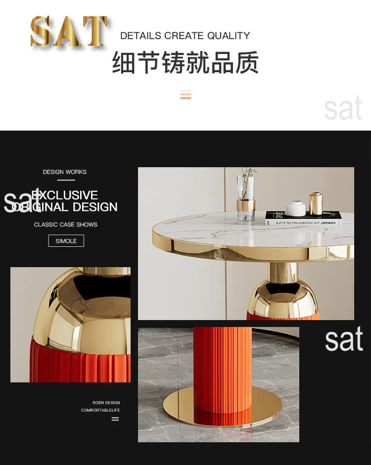 Modern Coffee Table Round Minimalist Luxury Nordic Unique Coffee Tables Living Room Simple Metal Moveis Para Sala Home Furniture