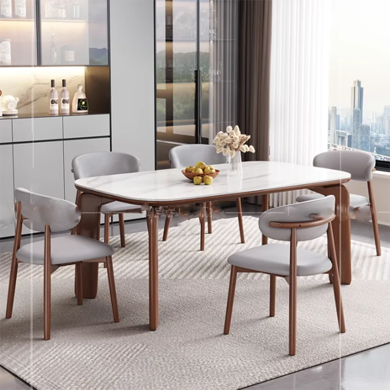 Floor Modern Room Table Kitchen Party Christmas Nordic Restaurant Dinner Table Center Design Mesas De Comedor Home Furniture