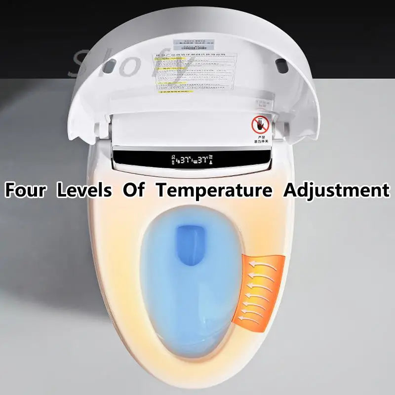 Toilet Smart Toilet Automatic Lid Closing Auto Flushing Heated Seat Remote Control Built-in Bidet Remote Control Digital Display