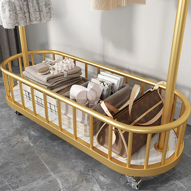 Gold Drying Clothes Rack Bathroom Hanger Luxury Bedroom Coat Racks Buffets Living Room Evening Dresses Porte Manteau Furniture