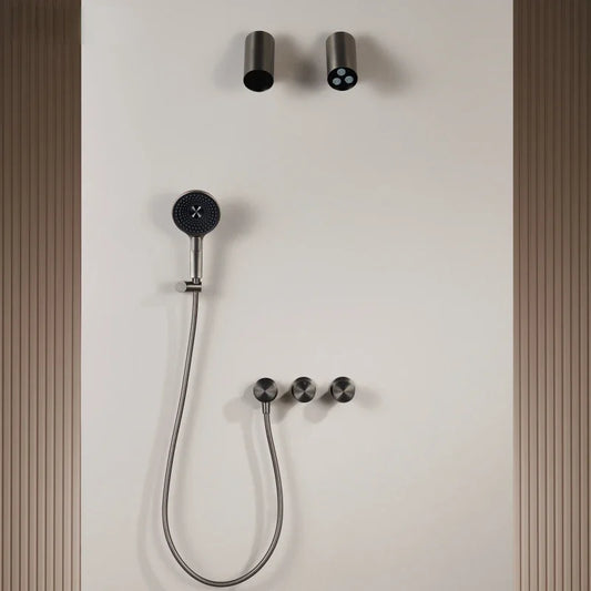 Bathroom embedded wall style waterfall shower Luxury shower faucet Cold and hot concealed shower shower shower set