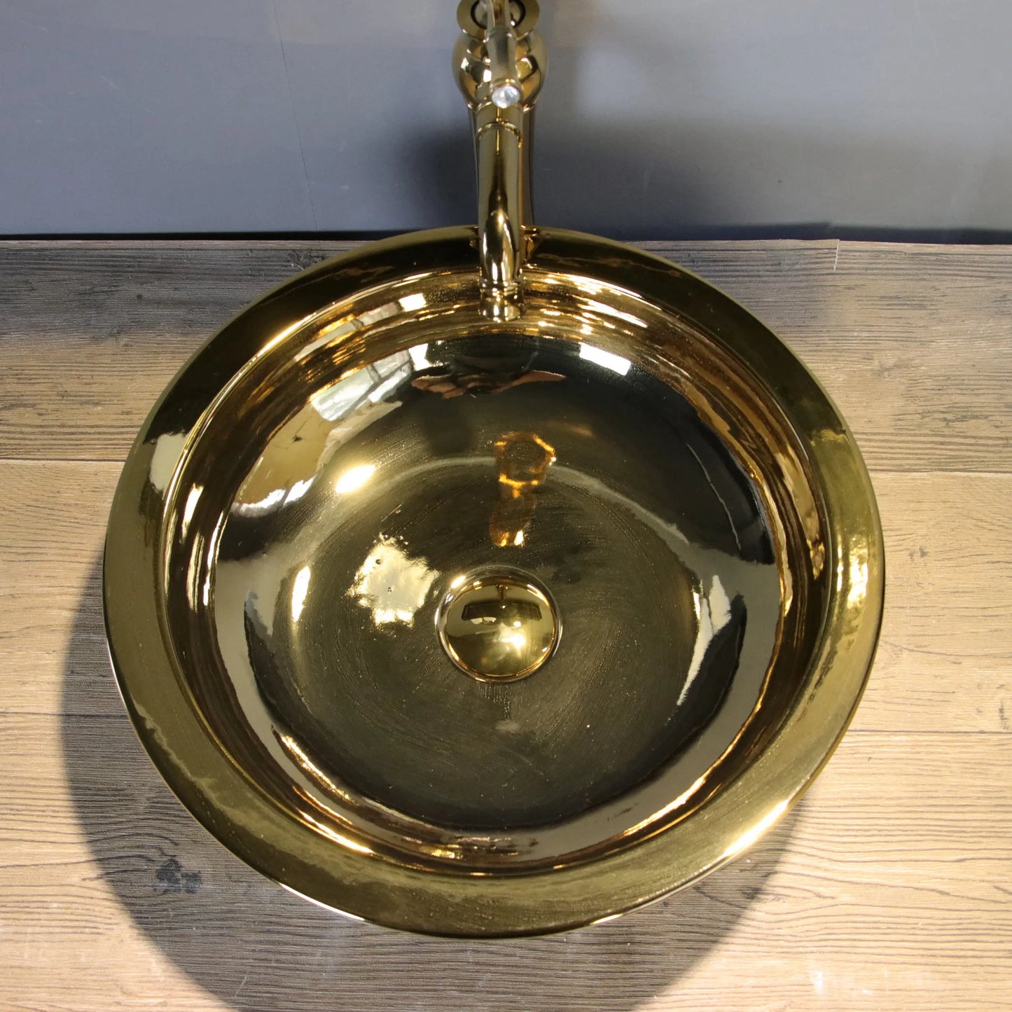 Hand Carved Leaf Luxury Gold Ceramic Bathroom Countertop Wash Basin Vessel Sinks Bowl Vanity Faucet Combo Jingdezhen Porcelain