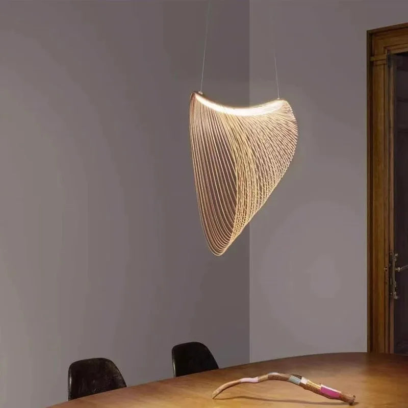 WELTIG Nordic Birch Wood LED Pendant Lamp