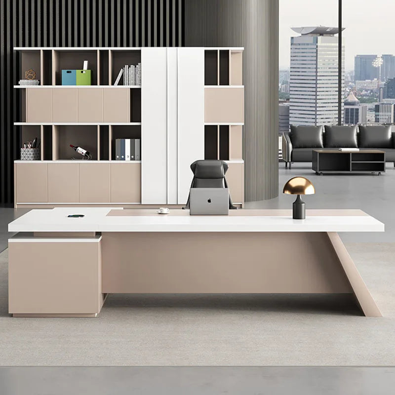 Modern Executive Study Meeting Computer Reception Italian Office Desk Standing Bureau Meuble Furniture