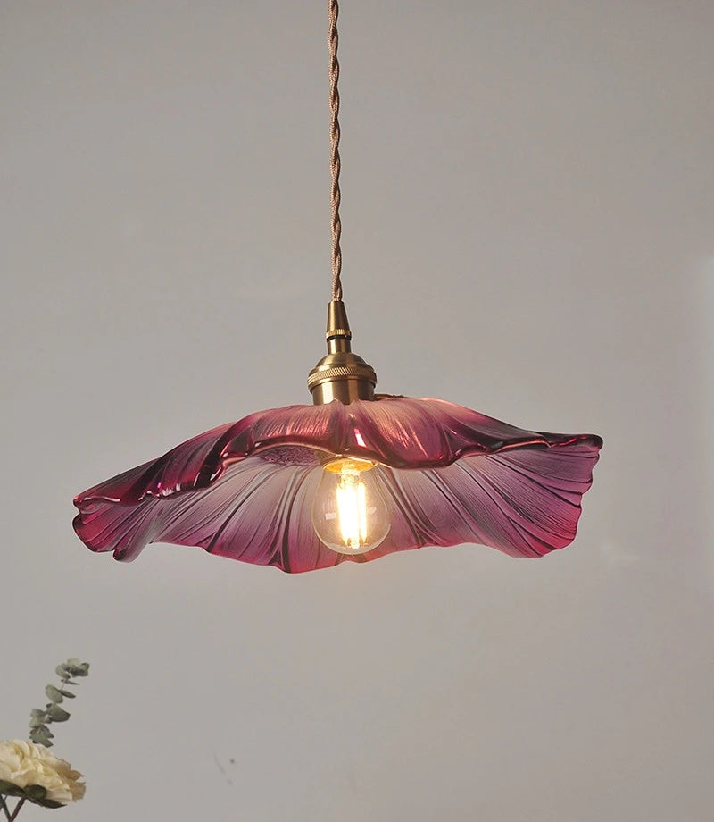 WELTIG Modern Flower Glass Pendant Lights